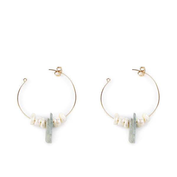 Shabama Lao Green 4Cm Pendientes #Oro Brillo 1 U | Vuodevaatteet.fi