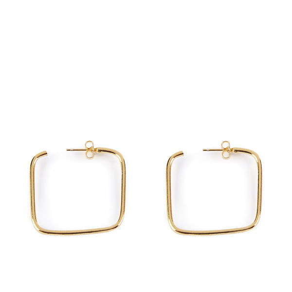 Shabama Moore Squares Earrings #Shiny Gold 1 U | Vuodevaatteet.fi