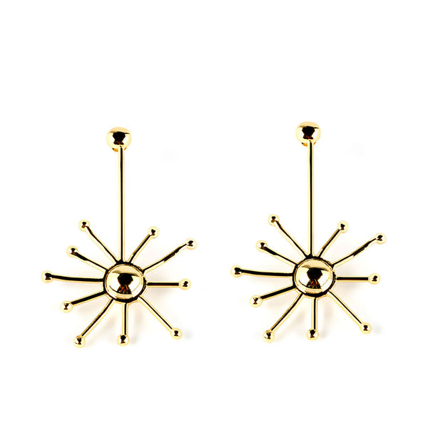 Shabama Sun Earrings #Shiny Gold 1 U | Vuodevaatteet.fi