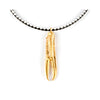 Shabama Tuent Luxe Black & White Necklace #Shiny Gold 1 U | Vuodevaatteet.fi
