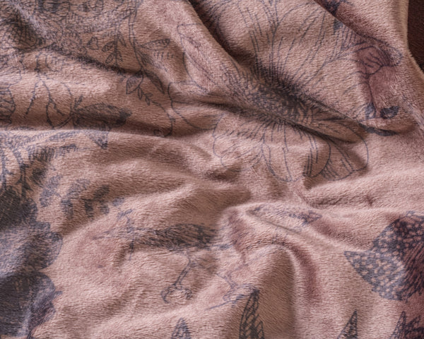 Ruskea sametti pussilakanasetti Signature Velvet Jonas