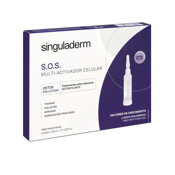 Singuladerm s.o.s. detox-polution 4 x 10,5 ml | Vuodevaatteet.fi