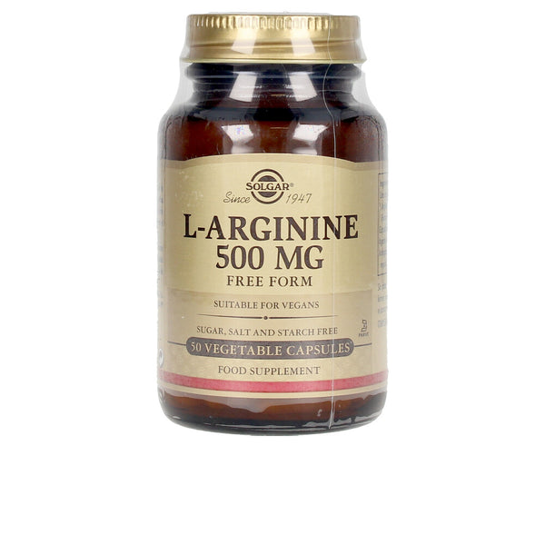Solgar L-Arginina 500 Mg 50 Cápsulas Vegetales | Vuodevaatteet.fi
