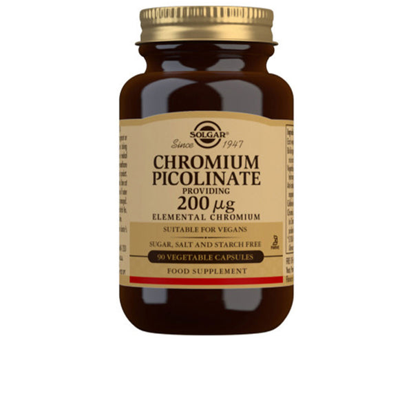Solgar Picolinato Cromo 200 Mg 90 Caps | Vuodevaatteet.fi