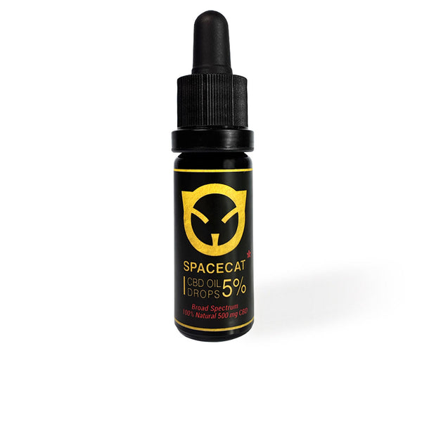 Spacecat Aceite de cbd 5% (500mg) täyden spektrin kannabidiolia rikas 10 ml | Vuodevaatteet.fi