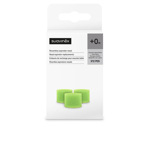 Suavinex Nasal Aspirator Replacement Disposable Sponges 12 Units | Vuodevaatteet.fi