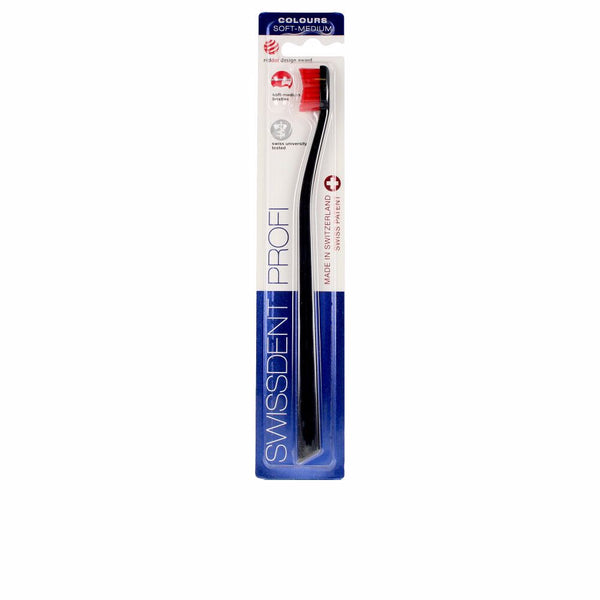 Swissdent Classic Colours hammasharja #mustapunainen 1 kpl | Vuodevaatteet.fi