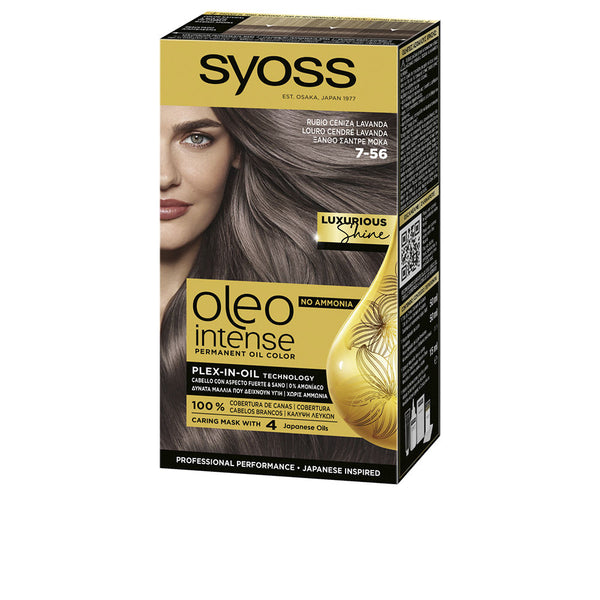 Syoss Oleo Intense kestohiusväri ilman ammoniakkia #7-56-Lavender Ash Blonde | Vuodevaatteet.fi
