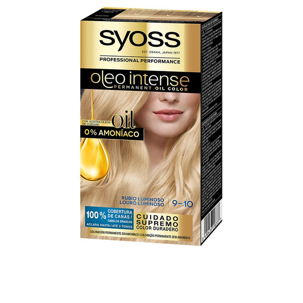 Syoss Oleo Intense kestohiusväri ilman ammoniakkia #9.10-kiiltävä blondi | Vuodevaatteet.fi