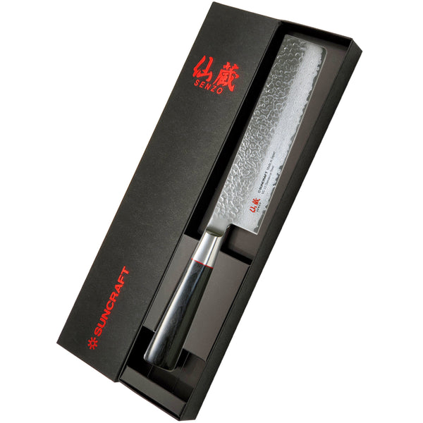 Suncraft Senzo Damascus Classic Nakiri 16,7 cm