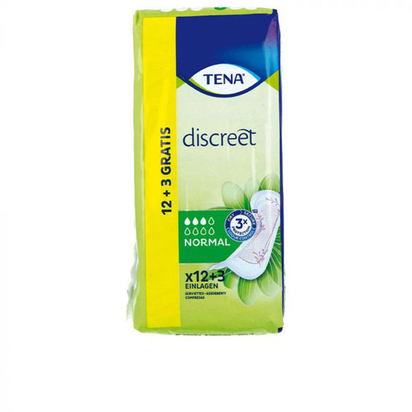 Tena Lady Discreet normal inkontinenssityyny 15 kpl | Vuodevaatteet.fi