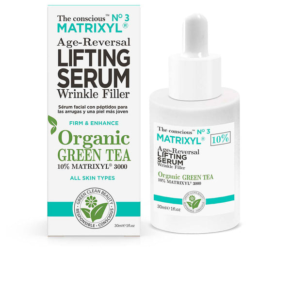 The Conscious Matrixyl® ikääntymisen vastainen lifting-seerumi, luomuvihreä tee 30 ml | Vuodevaatteet.fi