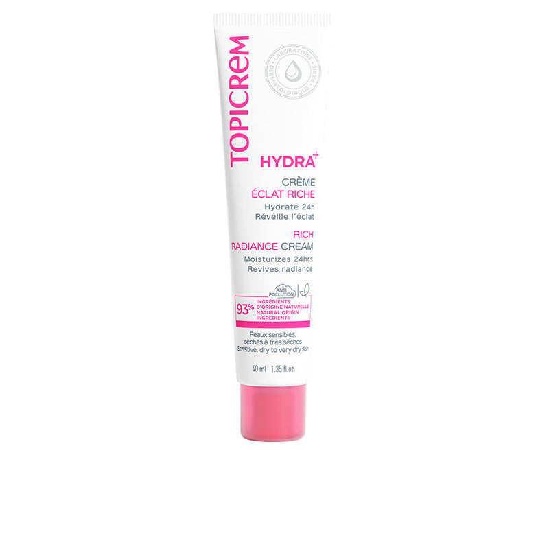 Topicrem Hydra+ Rich Illuminating Moisturizing Cream 40Ml | Vuodevaatteet.fi