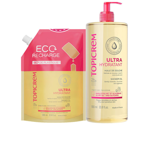 Topicrem Uh Shower Oil Case 2 Pcs | Vuodevaatteet.fi