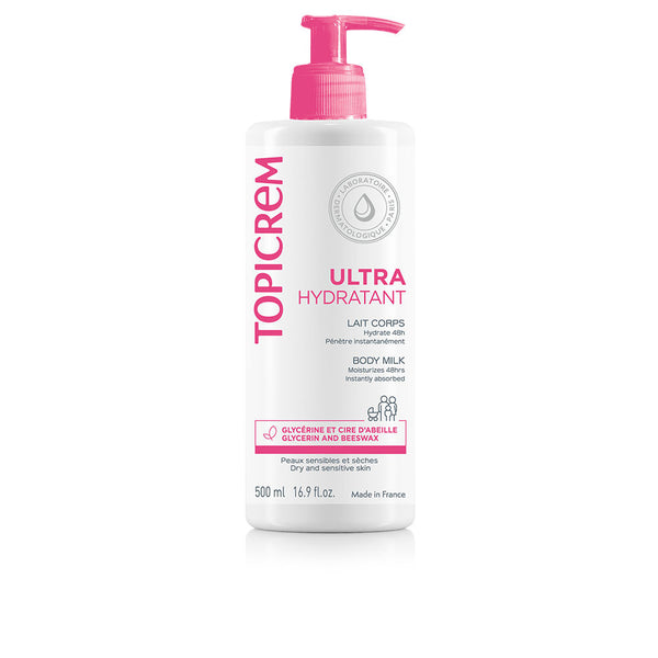 Topicrem UH Ultra-kosteuttava Vartaloemulsio 500 ml | Vuodevaatteet.fi