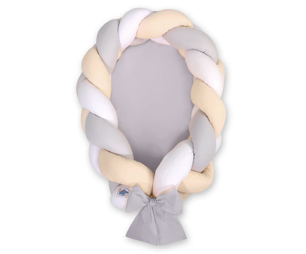 Unipesä letti reunapehmustella - Harmaa - Beige