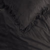 Musta sametti pussilakanasetti Velvet Ruffles