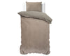 Taupe sametti pussilakanasetti Velvet Uni