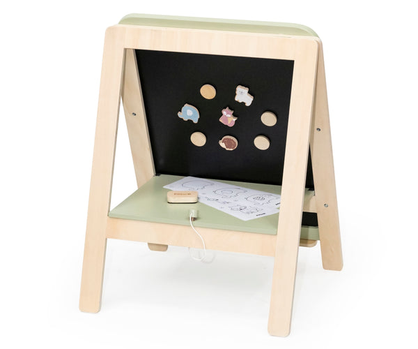 Große doppelseitige Holztafel für Kinder