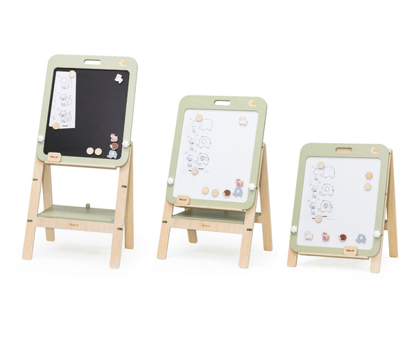 Große doppelseitige Holztafel für Kinder