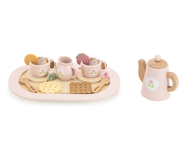 Hölzernes Kaffee- und Teeset - Spielgeschirr