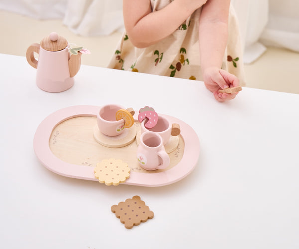 Hölzernes Kaffee- und Teeset - Spielgeschirr