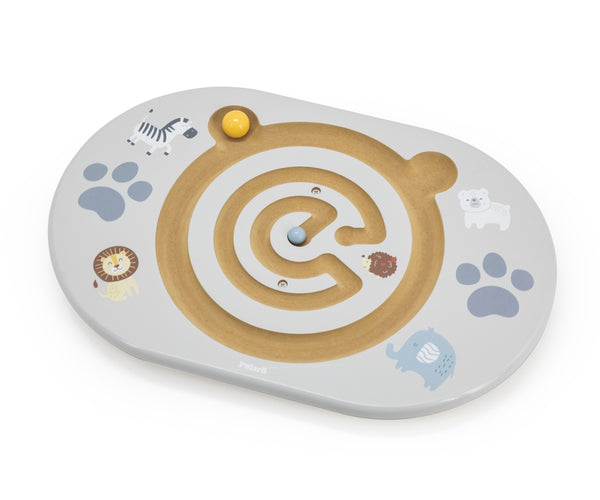 Buntes Labyrinth-Balancierspiel aus Holz für Kinder