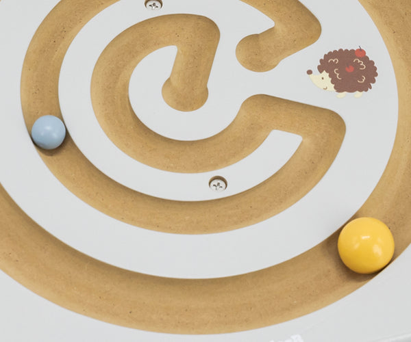 Buntes Labyrinth-Balancierspiel aus Holz für Kinder