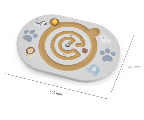 Buntes Labyrinth-Balancierspiel aus Holz für Kinder