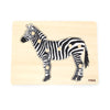 Viga 44603-pulmapeli zebrakuvioisella alustalla ja kahvoilla.