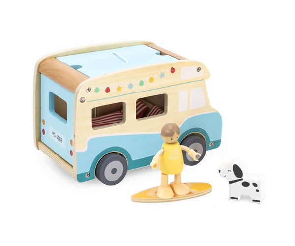 Hölzernes Spielwohnmobil