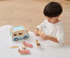 Hölzernes Spielwohnmobil