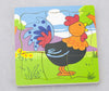 Puzzle Grow Up -peli, jossa on kukkoaiheinen palapeli.