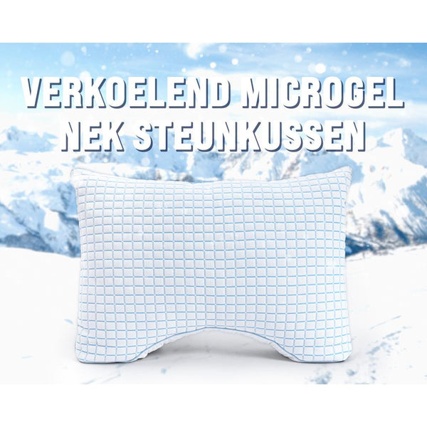 3D Sininen Cell Tech Verkoelend Microgel Neksteun Kussen - Vuodevaatteet