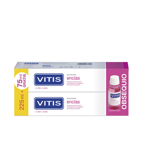 Vitis Gums hammastahna fluorida duolla 2 x 150 ml | Vuodevaatteet.fi