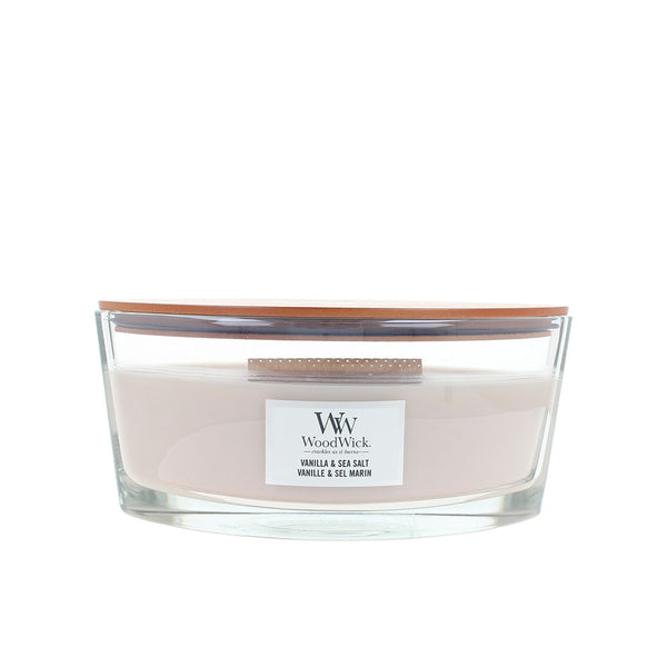 Woodwick Candle #Vanilla & Salt Sea 453.6 Gr | Vuodevaatteet.fi