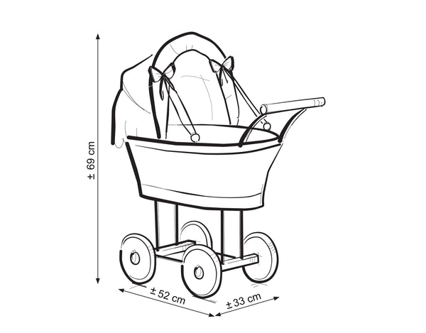 Puppenwagen - Weiß