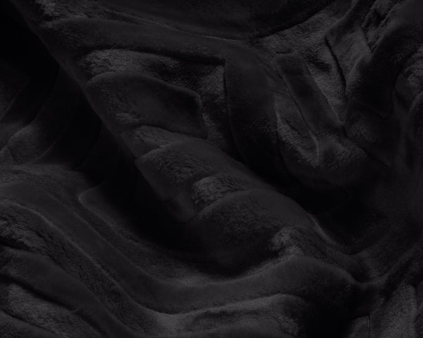 Embossed Zeta Deken Musta - Vuodevaatteet