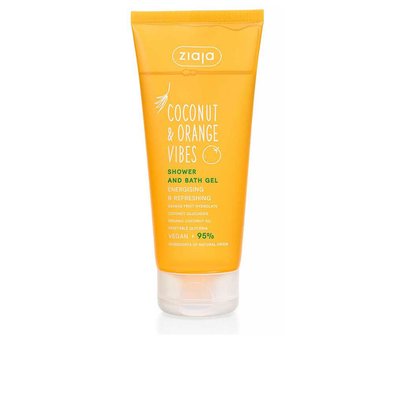Ziaja Coconut & Orange Vibes Energizing And Refreshing Bath And Shower Gel 200 Ml | Vuodevaatteet.fi