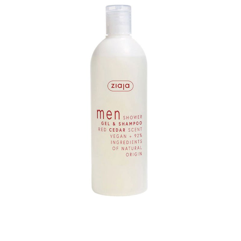 Ziaja Men suihkugeeli ja punasedrinsiampaushampoo 400 ml | Vuodevaatteet.fi
