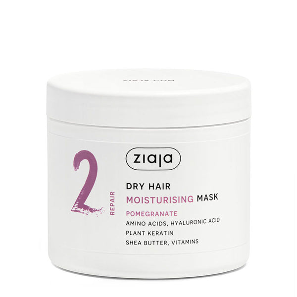 Ziaja Plant Essentials Pomegranate Hydrating Hair Mask 350 Ml | Vuodevaatteet.fi