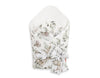Baby nest with stiffening with bow - woodland olive