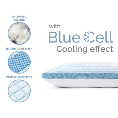 Muistivaahdolla täytetty viilentävä tyyny 3D Blue Cell -teknologialla.
